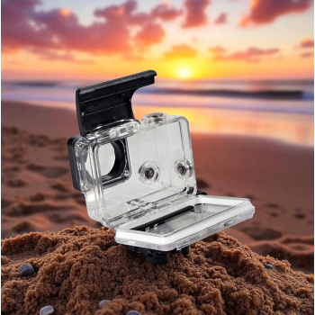 Gambar produk Dazzne Waterproof Flat Button Housing Case For GoPro Hero 4 - DZ-307