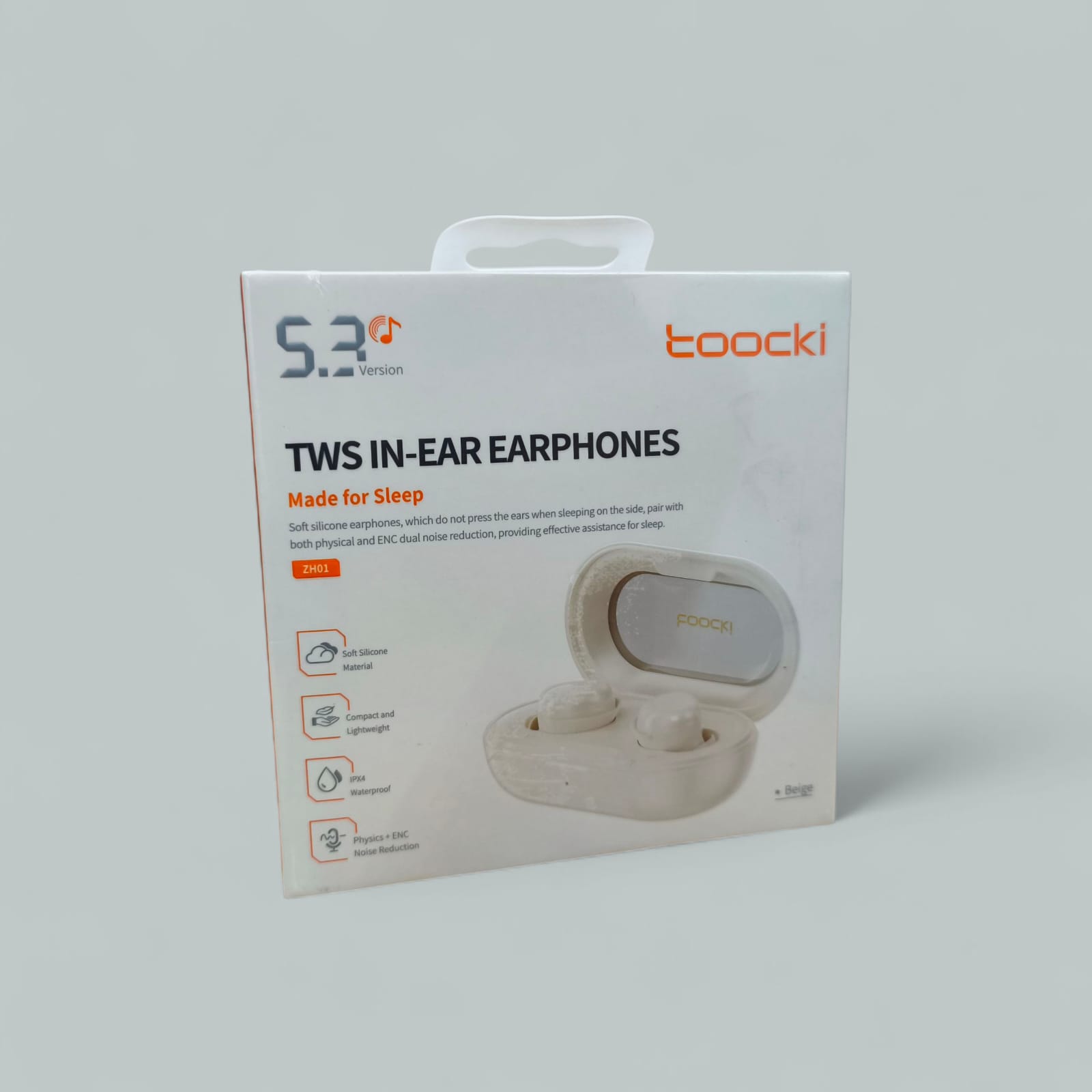 Gambar produk Toocki Earphone Bluetooth 5.3 TWS In-ear ENC Waterproof IPX4 - TQ-EJ12