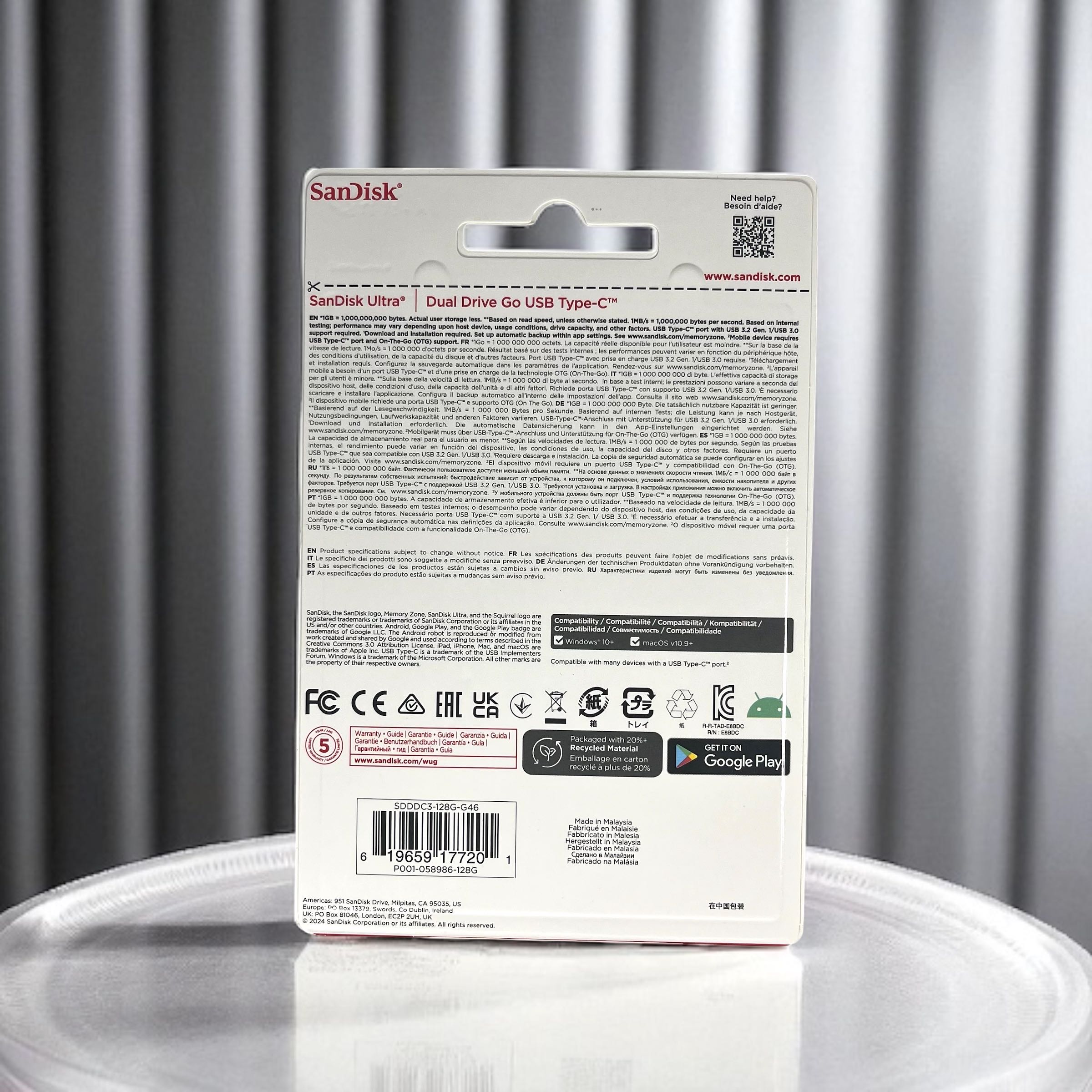 Gambar produk SanDisk Ultra Dual Drive Go USB Type C 128GB - SDDDC3