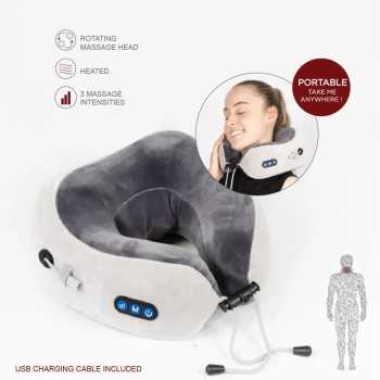 WTOTECH Bantal Pijat Leher Elektrik 3 Mode Neck Massager Pillow - UMP-021
