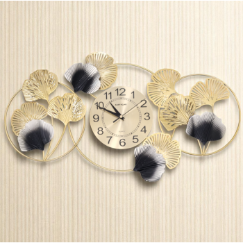 Gambar produk TaffHOME Jam Dinding Quartz Iron Luxury European Style Clock 60cm - 24107