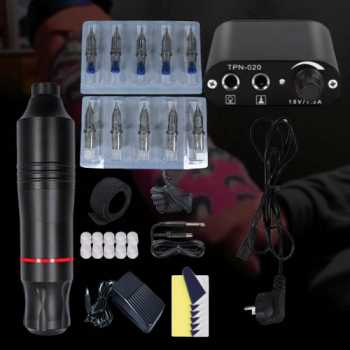 Gambar produk ShangDi Mesin Tato Rotary Machine Kits with Cartridge Needles - TPN-020
