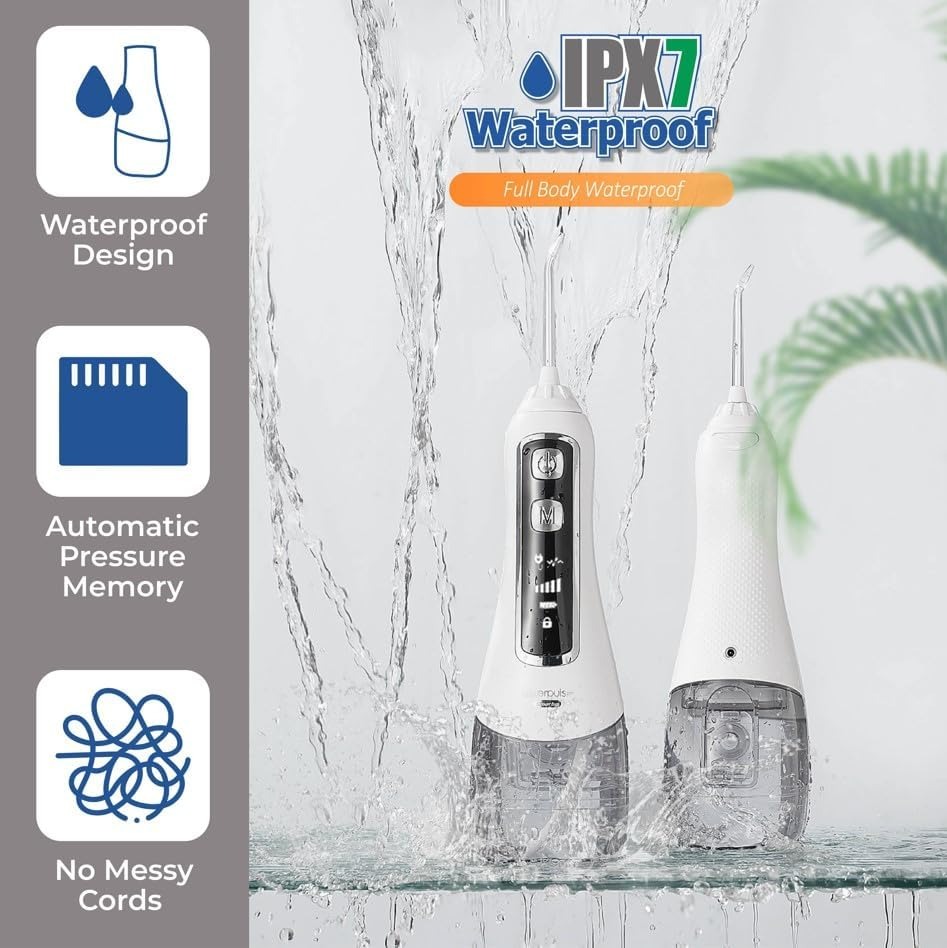 Gambar produk Waterpulse Dental Flosser Semprot Pembersih Gigi 5 Mode 320ml - V580