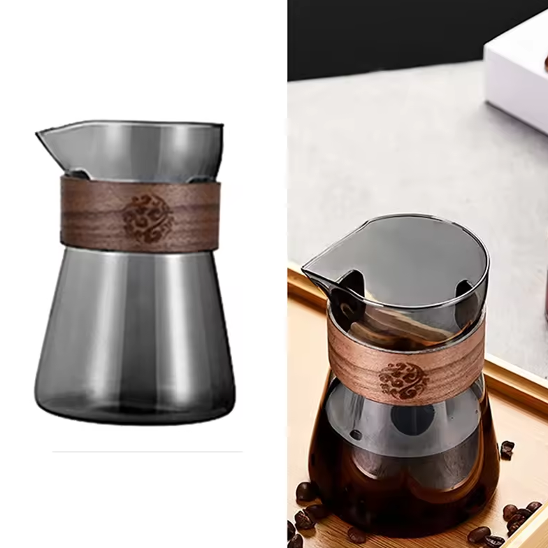 Gambar produk LIONS Teko Kopi Coffee Server Drip Pour Pitcher Jug Borosilicate 500ml - L1