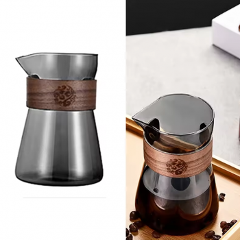 Gambar produk LIONS Teko Kopi Coffee Server Drip Pour Pitcher Jug Borosilicate 500ml - L1