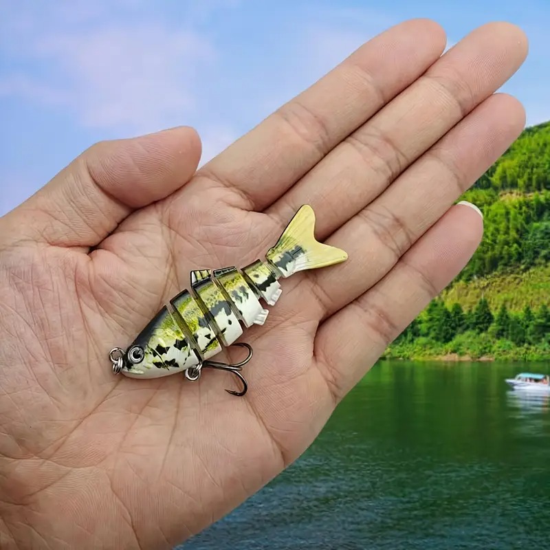 Gambar produk BASSLER Umpan Pancing Ikan Lifelike Fish Bait Lure 6 Section 10cm 18g - BS180