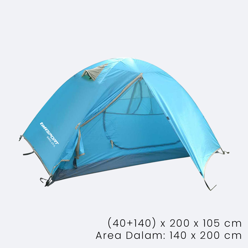 Gambar produk TaffSPORT Tenda Camping Lipat Otomatis 2 Orang Double Layer Waterproof - S003-JY-L