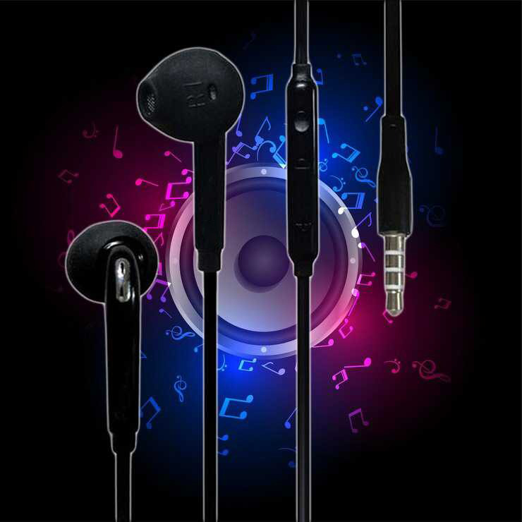 Gambar produk Earphone Stereo Headset Sporty dengan Microphone - HS330