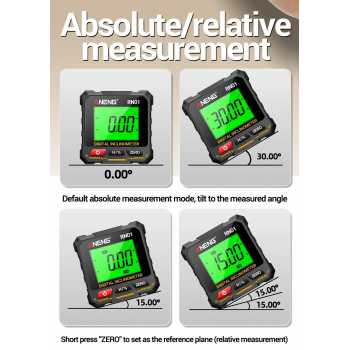 Gambar produk Aneng Angle Finder Digital Angloscope Protractor Inclinometer Magnet - RN01