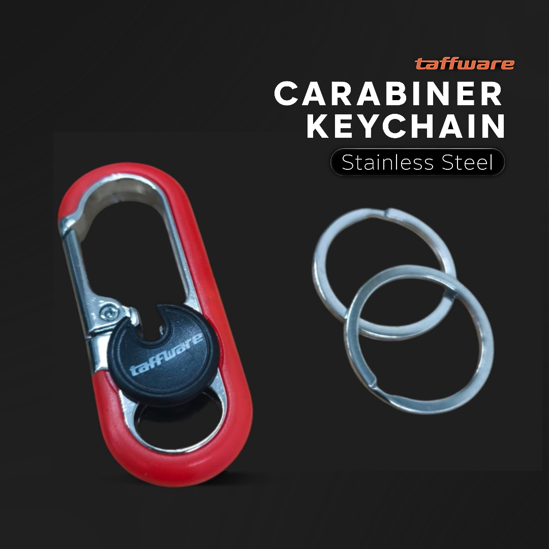 Gambar produk Taffware Gantungan Kunci Carabiner Keychain Clip Stainless Steel - A3746