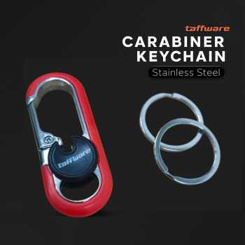Taffware Gantungan Kunci Carabiner Keychain Clip Stainless Steel - A3746