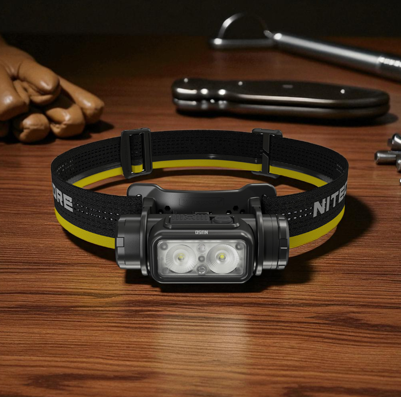 Gambar produk NITECORE Headlamp LED Senter Kepala Dual Light 5000mAh 1400 Lumens - NU50