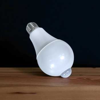 Gambar produk ExLED Lampu LED dengan PIR Sensor E27 4000K 12W Natural White - Ex01