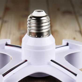 Gambar produk ASMTLED Fitting Lampu Bohlam Studio LED Minimalis Cabang 4 E27 220V - EEE3342B