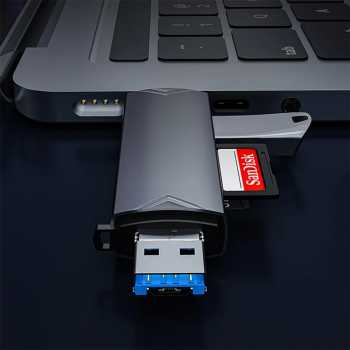 Gambar produk ZXX Card Reader 6in1 Type C USB 3.0 OTG MicroSD - Z61