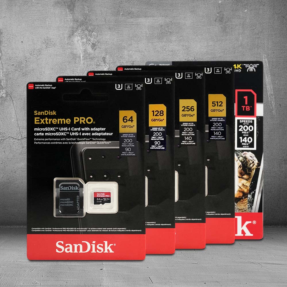 Gambar produk SanDisk Extreme Pro microSDXC UHS-I A2 V30 200MB/s 256GB-SDSQXCD-256G