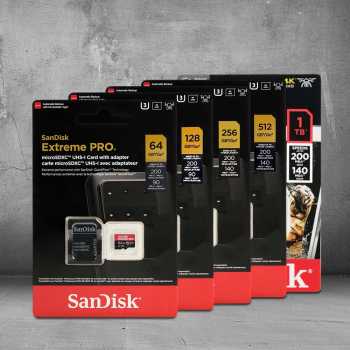 Gambar produk SanDisk Extreme Pro microSDXC UHS-I A2 V30 200MB/s 256GB-SDSQXCD-256G