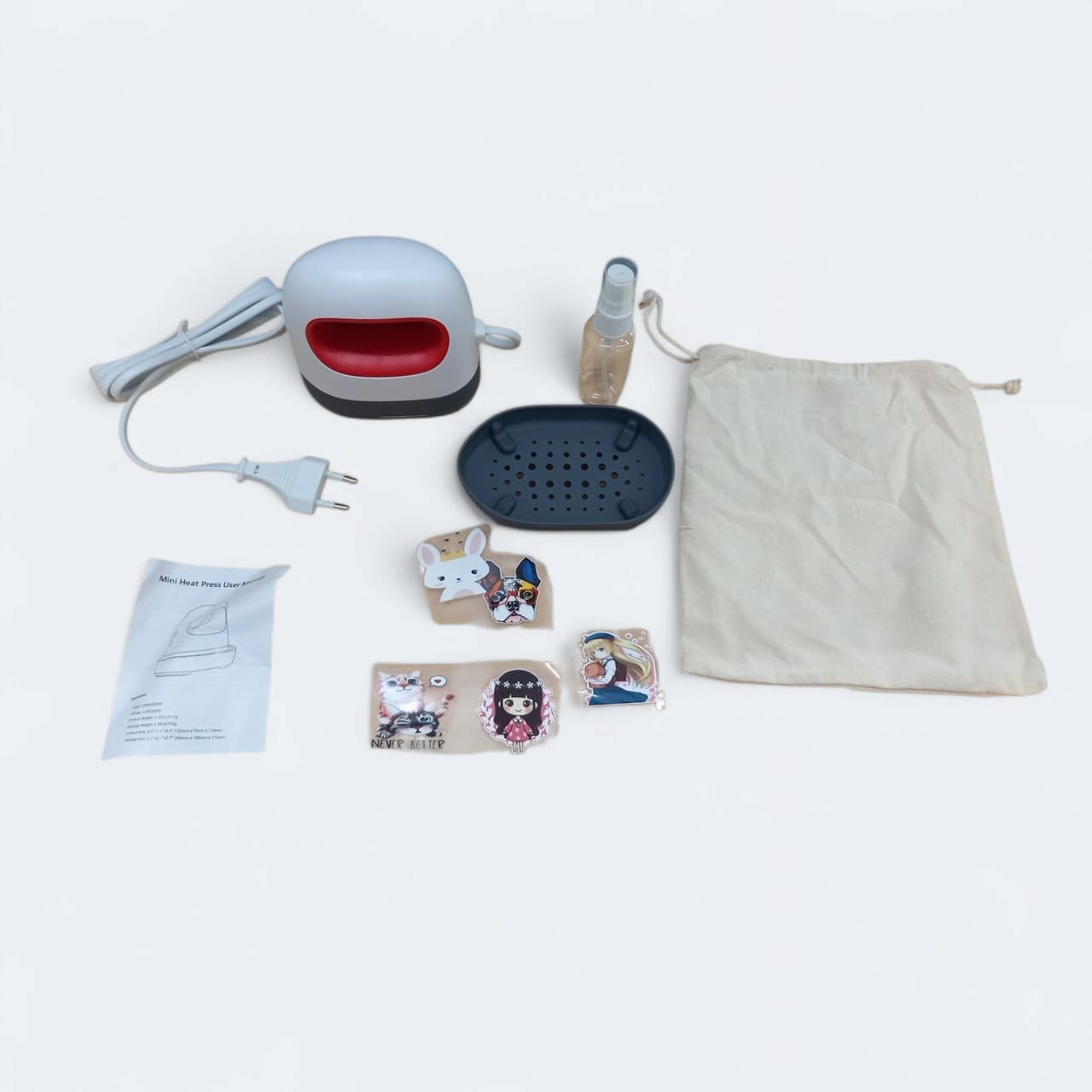 Gambar produk AIBECY Mesin Heat Press Kaos Sablon Mini Adjustable Temperature 250W - AB106