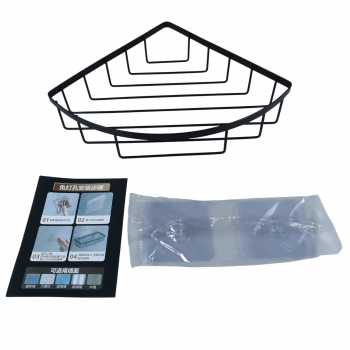 Gambar produk LBT Rak Tisu Sudut Kamar Mandi Triangle Corner Shelf Carbon Steel - G55