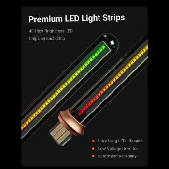 Gambar produk Fosi Audio LED Bar Music Rhythm Visualizer Ambient Light Desktop RGB - AH-01A