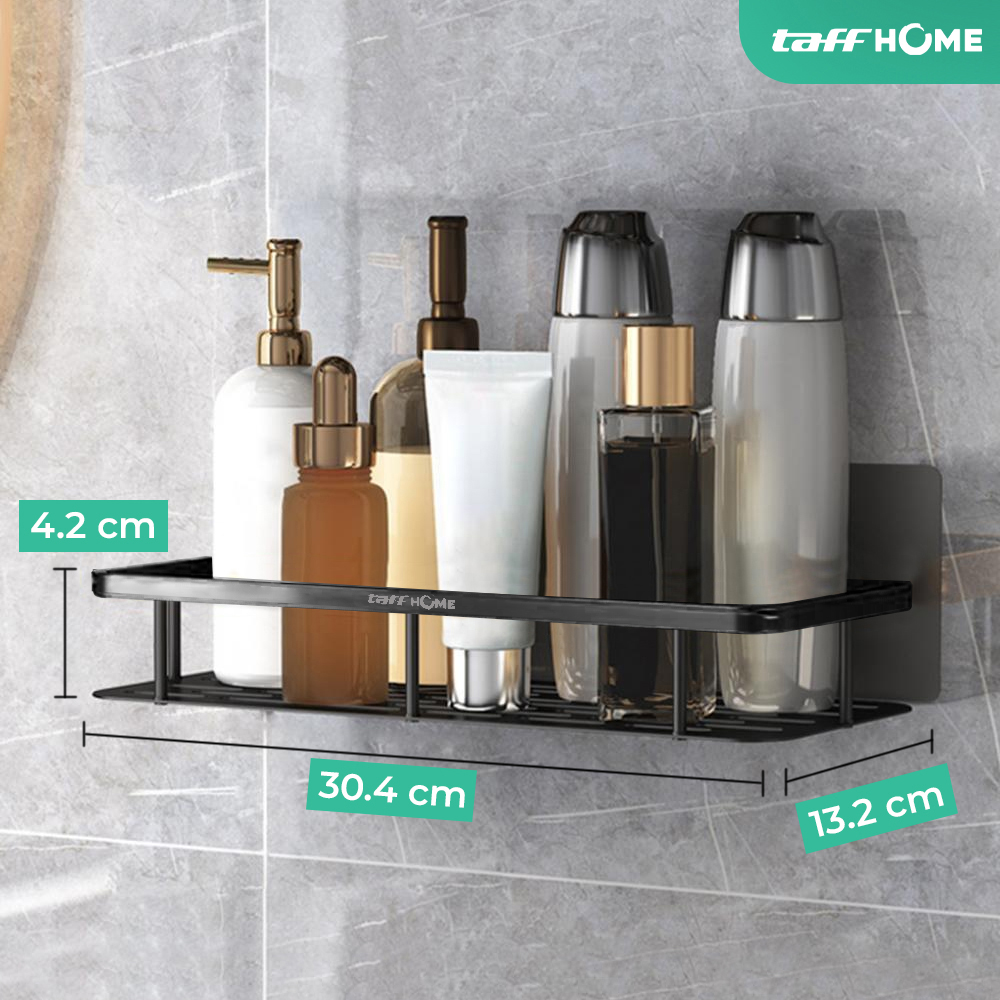 Gambar produk TaffHOME Rak Gantung Kamar Mandi Bathroom Organizer Rack Aluminium - SHR241
