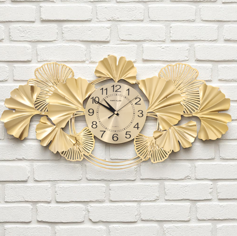 Gambar produk TaffHOME Jam Dinding Quartz Iron Luxury European Style Clock 60cm - 29224