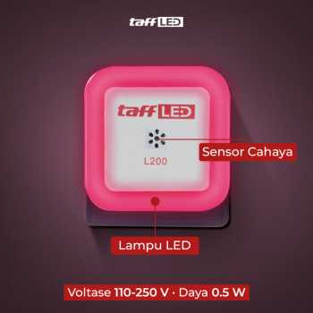 Gambar produk TaffLED Lampu Tidur LED EU Plug Sensor Cahaya Cool White 250V 0.5W - L200