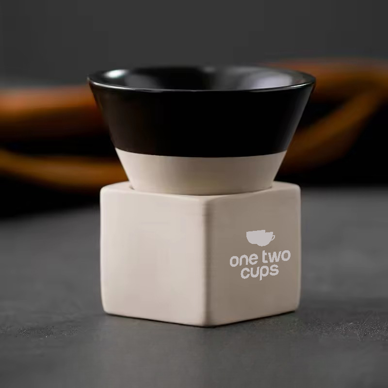 Gambar produk One Two Cups Gelas Keramik Kopi Teh Japanese Cone Shape Cup 100ml - PDQ001
