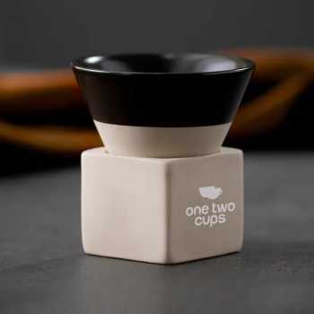 One Two Cups Gelas Keramik Kopi Teh Japanese Cone Shape Cup 100ml - PDQ001