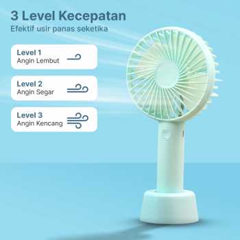 Gambar produk LivingSmart Kipas Angin Portable Genggam USB Mini Cooling Fan 1200mAh - SS-2