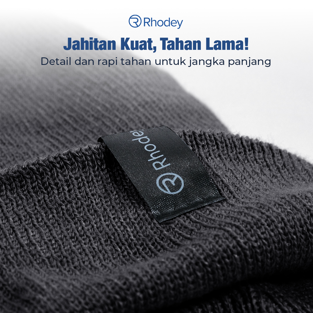 Gambar produk Rhodey Topi Kupluk Rajut Pria Wanita Poliester Beanie Hat Winter - EC002