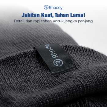 Gambar produk Rhodey Topi Kupluk Rajut Pria Wanita Poliester Beanie Hat Winter - EC002