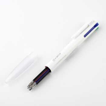 Gambar produk Kaco EASY 4 in 1 Multifunction Gel Pen Pena Pulpen Bolpoin 0.5mm 1 PCS - K1041 (Black Blue Red Green Ink)