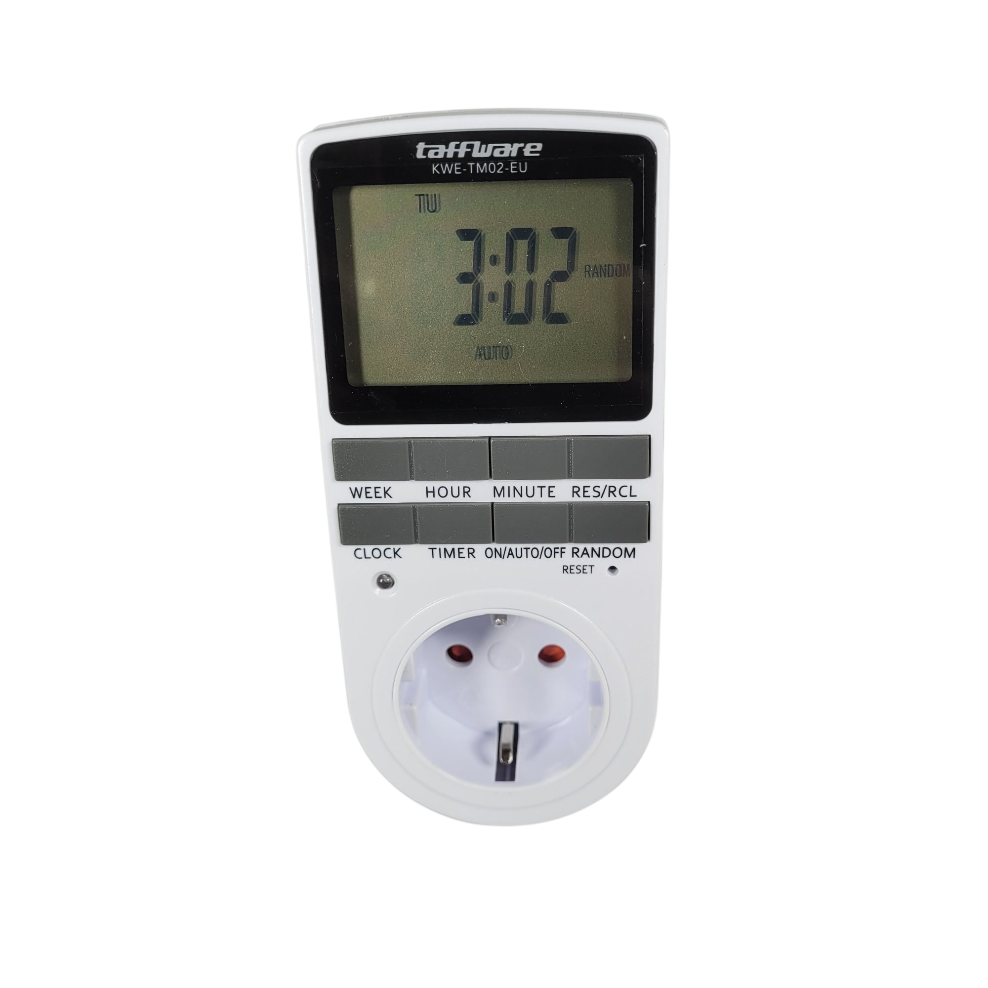 Gambar produk Taffware Stop Kontak Programmable Timer Switch 10 Program 230V/16A - KWE-TM02-EU