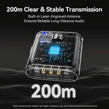 Gambar produk TELESIN Mikrofon Wireless Lavalier Bluetooth Microphone Clip Type C - P5-MCP-01