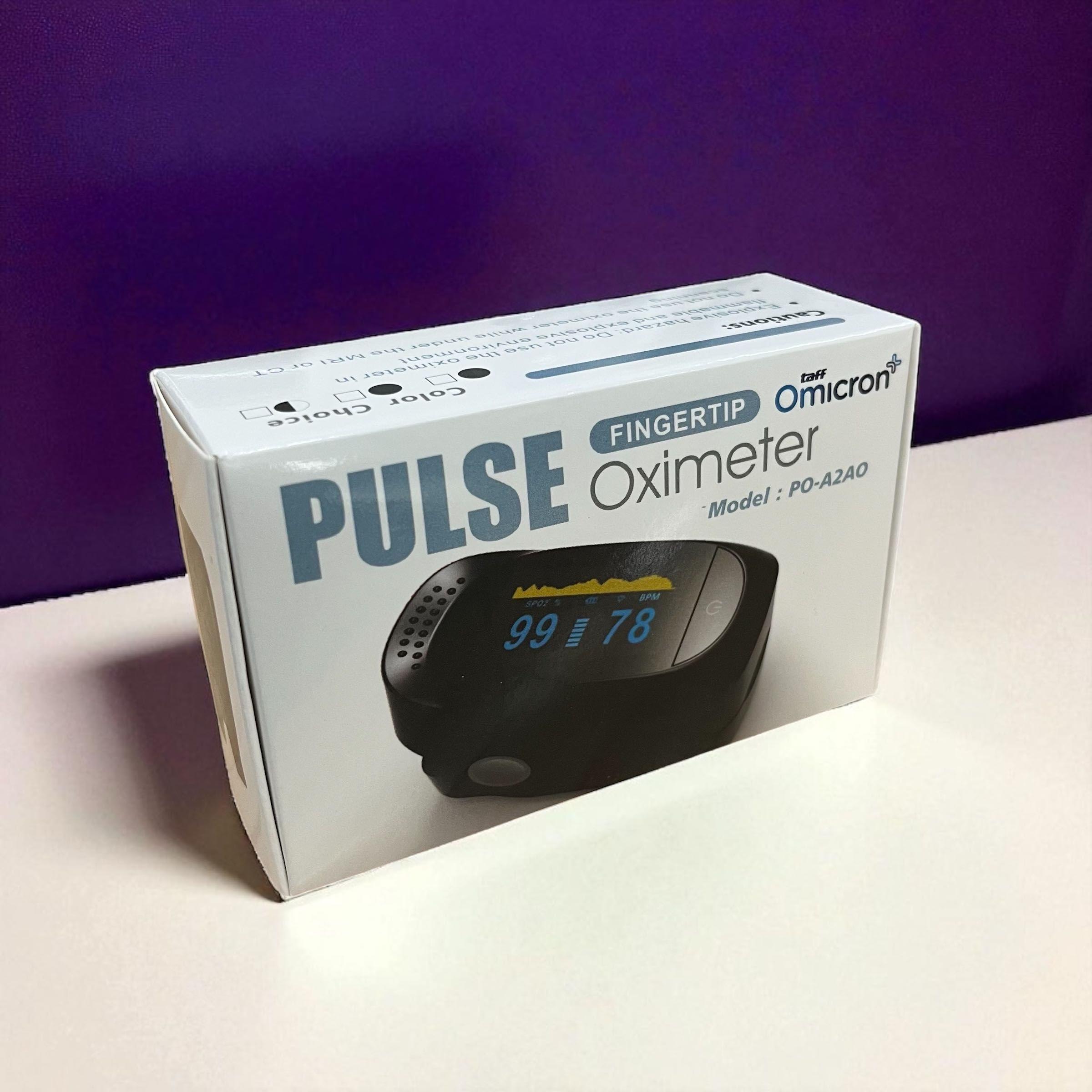 Gambar produk TaffOmicron Fingertip Pulse Oximeter Alat Ukur Saturasi Oksigen Darah - PO-A2AO