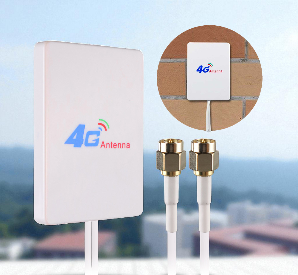 Gambar produk D-LENP Antena Eksternal 3G 4G LTE 28dBi SMA Connector with 2M Cable - RG174