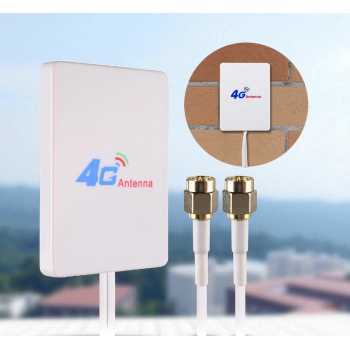D-LENP Antena Eksternal 3G 4G LTE 28dBi SMA Connector with 2M Cable - RG174