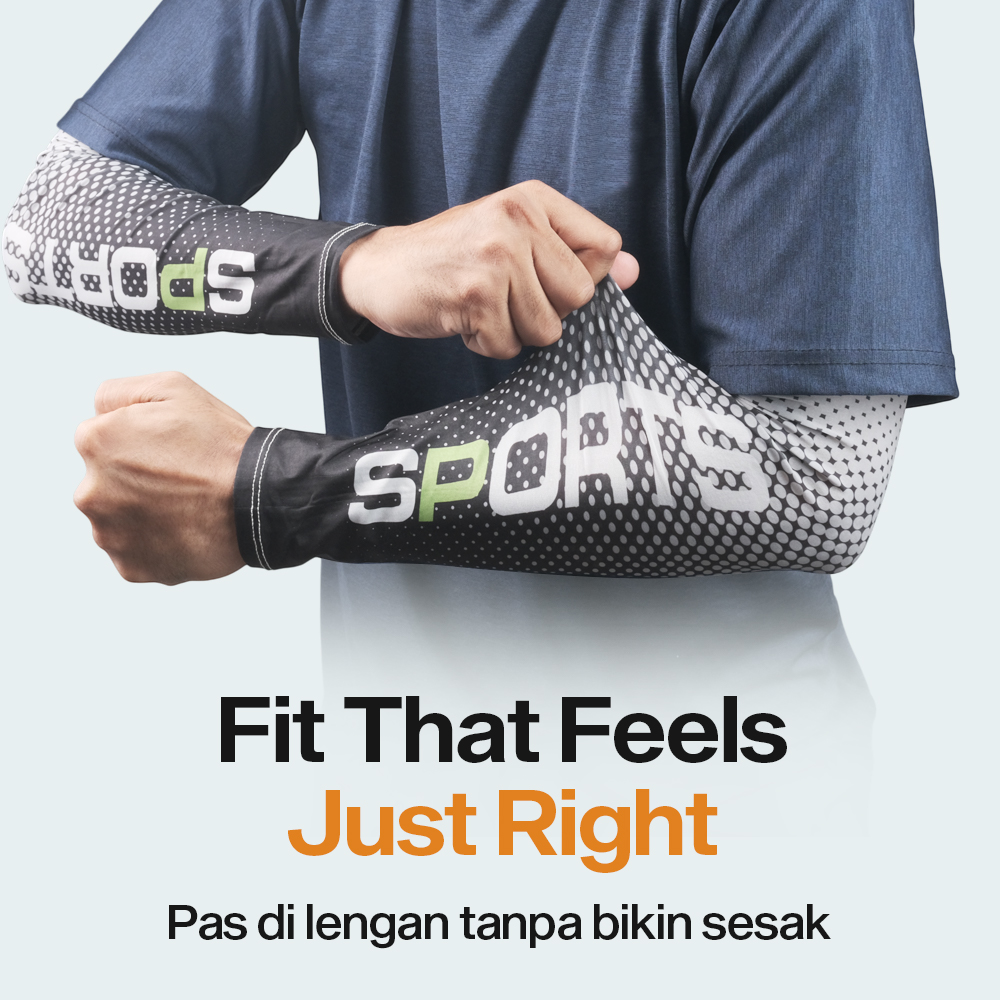 Gambar produk WOSAWE Sarung Pelindung Lengan Tangan Manset Arm UV Protection Sleeve - BX101
