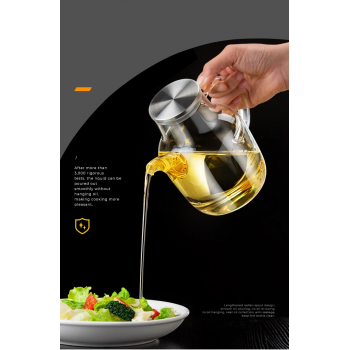Gambar produk FMA Botol Minyak Borosilicate Glass Oil Pot Leakproof Heat-Resistant 900ml - FM-2PL