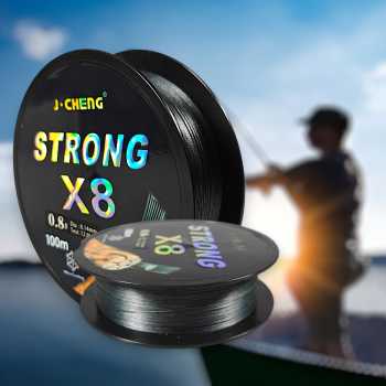 J-Cheng Senar Tali Pancing 8 Braided PE Fishing Line 100M - JC4188