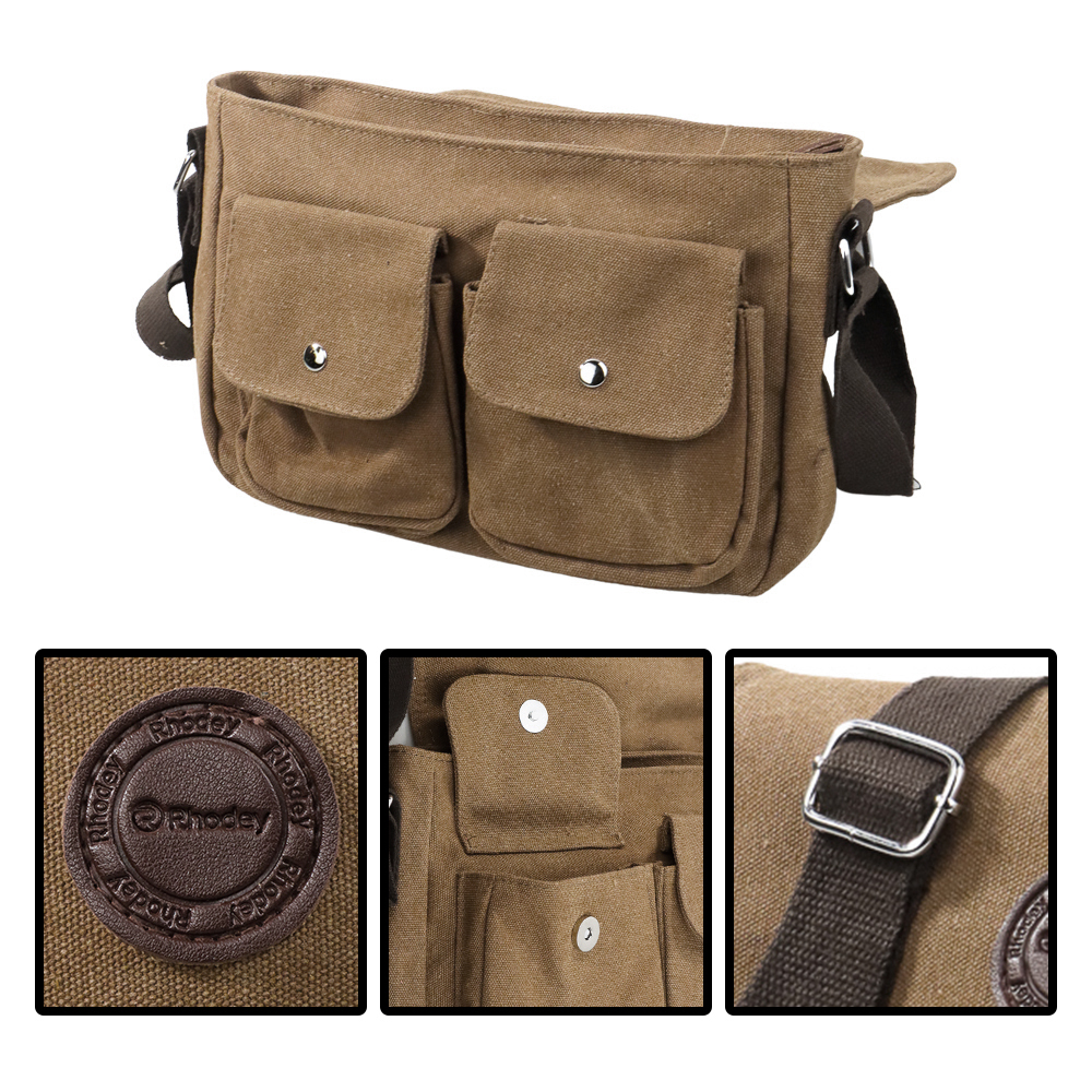 Gambar produk Rhodey Tas Selempang Messenger Bag Bahan Kanvas - 1008