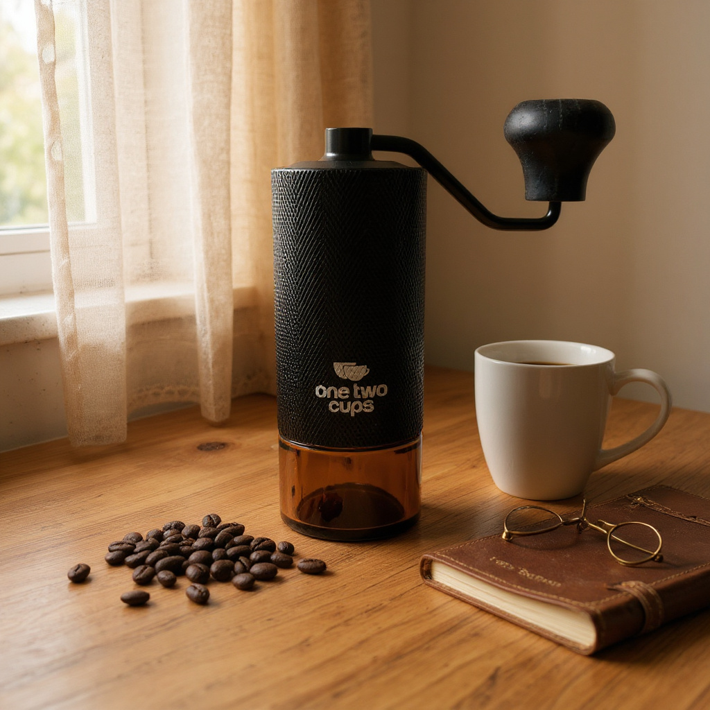 Gambar produk One Two Cups Alat Penggiling Kopi Manual Coffee Grinder Adjustable - KF-15