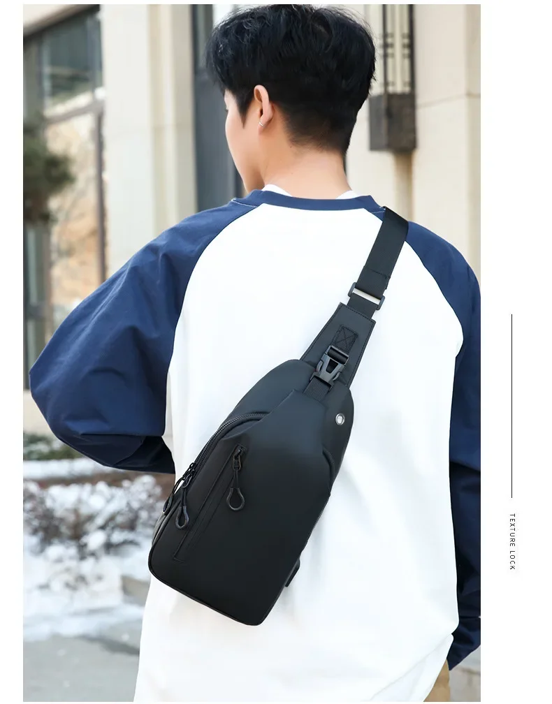 Gambar produk FMA Tas Selempang Fashion Sling Bag Pria with USB Charging Port - FM-US2
