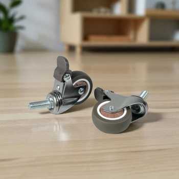 CASTRY Roda Kastor Furniture Soft Rubber Caster Wheel 2 Inch 2 PCS - C20