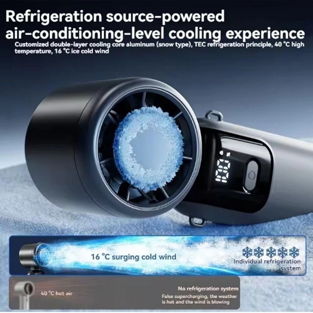Gambar produk GRE Kipas Mini Portable Handheld Fan Cold Compress 100 Speed 2400mAh - S17