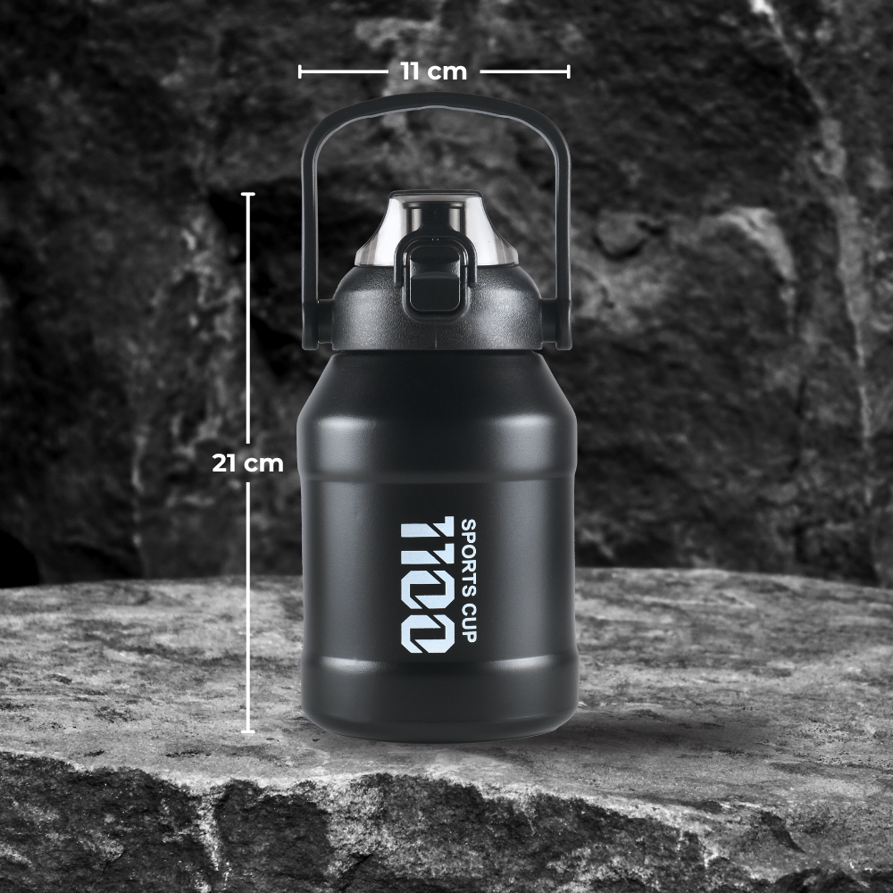 Gambar produk NARMEI Botol Minum Termos Air Panas Dingin Stainless Steel 316 1.1L - DDH316