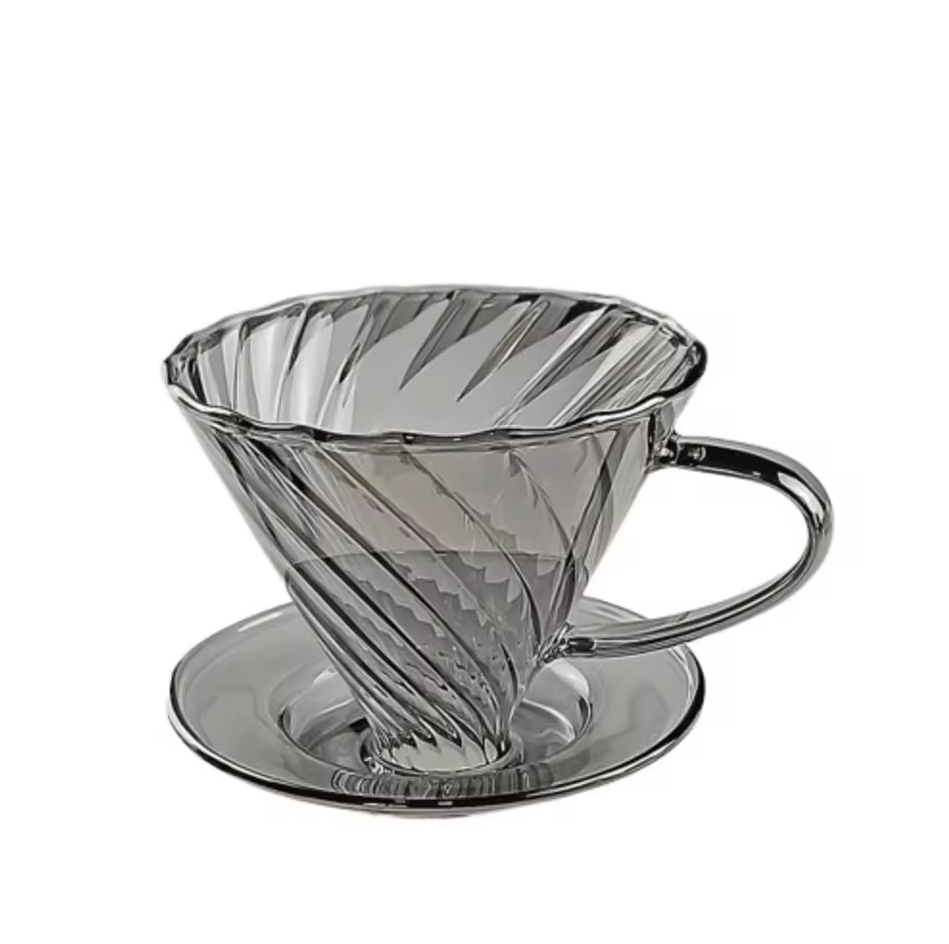 Gambar produk WURJO Filter Penyaring Kopi V60 Coffee Dripper Borosilicate 1-2 Cup - WJ2