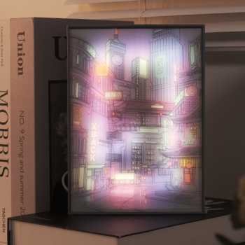 Gambar produk YORYZENG Lampu Meja Hias Lukisan 3in1 Color LED USB 21.5cm Changsha City - YY21