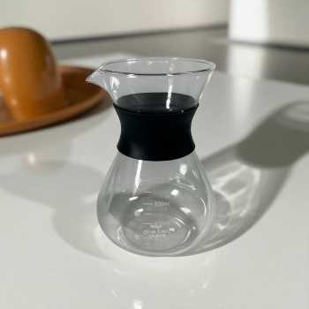 Gambar produk One Two Cups Coffee Server Chemex Drip Pour Over Borosilicate Glass 600ml - SE111